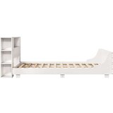 vidaXL Okvir kreveta bez madraca bijeli 140 x 190 cm masivna borovina | shoptok.hr