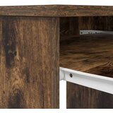 vidaXL Pisalna miza dimljeni hrast 86x49x76 cm inženirski les | Shoptok.si