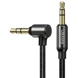 Usams Pleteni audio kabel 3,5 mm – 3,5 mm - 1,2 m - Crna | shoptok.hr