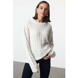 Trendyol Ecru More Sustainable Soft Texture Basic Knitwear Sweater | Shoptok.si