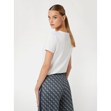 Guess Majica 'Briana' srebrna / bela | Shoptok.si