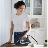 Ufesa Parni likalnik Glide Pro 2600W črno turkiz | Shoptok.si