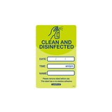  Zelene Nalepke Čisto in Razkuženo (500 kom) - Clean & Disinfected | Shoptok.si