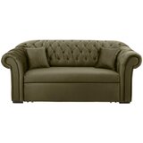 MID.YOU ZOFA S POSTELJNO FUNKCIJO, olivno zelena tekstil | Shoptok.si