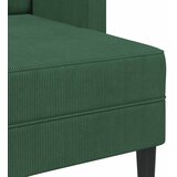 SOFA 2-sjed s ležaljkom u obliku slova L tamno zelena 125 cm | Eponuda.com