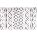  Perivi tepih crno-bijeli 120 x 170 cm | shoptok.hr