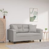 vidaXL Ukrasni jastuci 2 kom svjetlosivi 40 x 40 cm od tkanine Cijene