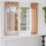 vidaXL Voile zavese z vponkami 2 kosa terakota cene