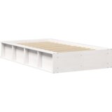 vidaXL krevetna konstrukcija s pohranom bijelo 90 x 190 cm boja drva | shoptok.hr