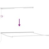 Nadstrešnica Bijelo 4 × 3 m Metal | shoptok.hr