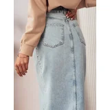 DStreet VIRTON blue denim skirt