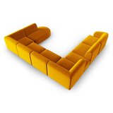 Milo Casa Senf žuta baršunasti kutna garnitura (s lijevim kutom/u obliku slova "U") Paolo – | shoptok.hr