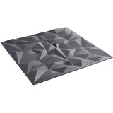  Zidne panele 24 pcs Ametist siva 50 x 50 cm XPS pjena | shoptok.hr