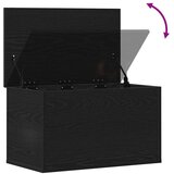  Kutija za spremanje s pohranom Crni hrast 60 x 35 x 35 cm | shoptok.hr