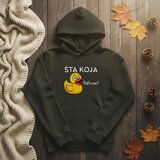  šta koja patka - duks sa kapuljačom maslinasta Cene