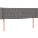 Uzglavlje s ušima tamnosivo 147x16x78/88 cm od tkanine | shoptok.hr