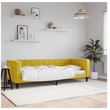 vidaXL Dnevni krevet žuti 80 x 200 cm baršunasti | shoptok.hr