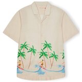 Revolution Srajce z dolgimi rokavi Cuban 3104 Shirt - Off White Bež Cene
