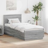  Okvir za krevet s LED trakama Siva Sonoma 100 x 200 cm - Sivi hrast sonoma 100 x 200 cm | shoptok.hr