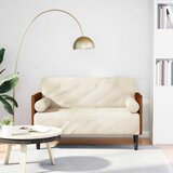  Dvosjed s jastucima za podnožje 110 cm lan | shoptok.hr