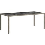  Stol za vrt Siva 190 x 90 x 75 cm poliratan | shoptok.hr