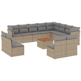  13-dijelni set vrtnih sofa s jastucima poliratan Bež | shoptok.hr
