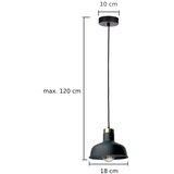  Luster na sajli HEBE 1xE27/60W/230V crna | Eponuda.com