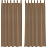 Voile zavjese s petljama 2 kom svijetlosmeđe 140x225 cm | Shoptok.si