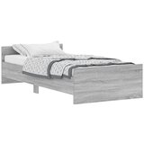  The Living Store Posteljni okvir siva sonoma 90x190 cm inženirski les - Posteljni Okvir, (21453940) | Shoptok.si