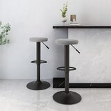  Barski stolci 2 kom svjetlosivi baršunasti | shoptok.hr