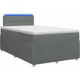  Boxspring krevet s madracem Tamnosiva 120 x 190 cm Tkanina | shoptok.hr