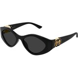 Gucci GG2121S 001 ONE SIZE (52) Črna/Siva Cene