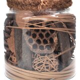 Kayoom OKRASNI KOZAREC 20 cm steklo, naravni materiali | Shoptok.si
