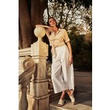 Marisse Women's Trousers L-Sp-4018 White Cene