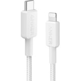 Anker 322 USB tip-C na Lightning kabl M/M 1.8m, 60W, pleteni, beli Cene
