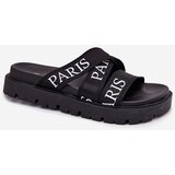 Boto Women's sandals with fabric straps Paris on platform black Celinea | Shoptok.si