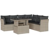  7-dijelni set vrtnih sofa svjetlosivi od poliratana | shoptok.hr