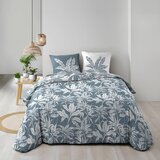 Douceur d intérieur Bela/modra bombažna posteljnina za zakonsko posteljo/podaljšana 240x220 cm Hera – | Shoptok.si