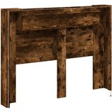 Ormarić za uzglavlje LED boja dimljenog hrasta 140x16 5x103 5cm | shoptok.hr