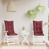  Jastuci za stolice 2 kom prošarano boja vina 120x50x7cm tkanine | shoptok.hr