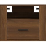  Zidni noćni ormarići 2 kom smeđa boja hrasta 50x36x40 cm | shoptok.hr
