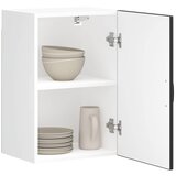 Maison Chic Kuhinjska stenska omarica - Kuhinjska omarica Lucca črn inženirski les iu1380, (22063936) | Shoptok.si