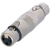Vsestranski adapter XLR 3-polni na XLR 3-polni ženski adapter, Srebrna, (5000218681)