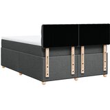 Krevet s oprugama i madracem tamnosivi 140x190 cm od tkanine | shoptok.hr