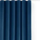 Filumi Plava zavjesa za djelomično zamračenje od samta 400x270 cm Velto –