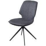Novel STOL, kovina, tekstil siva, temno siva | Shoptok.si