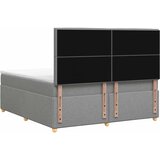  Boxspring krevet s madracem Svjetlosiva 140 x 190 cm Tkanina | shoptok.hr
