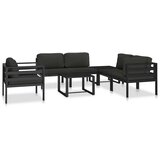  Modularna srednja sofa s jastucima aluminijska antracit | shoptok.hr