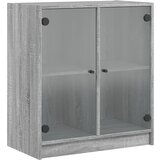  Bočni ormarić sa staklenim vratima boja hrasta 68x37x75,5 cm | shoptok.hr