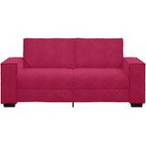  Dvosjed Kauč Vinsko Crvena 180x78x84 cm Baršun | shoptok.hr